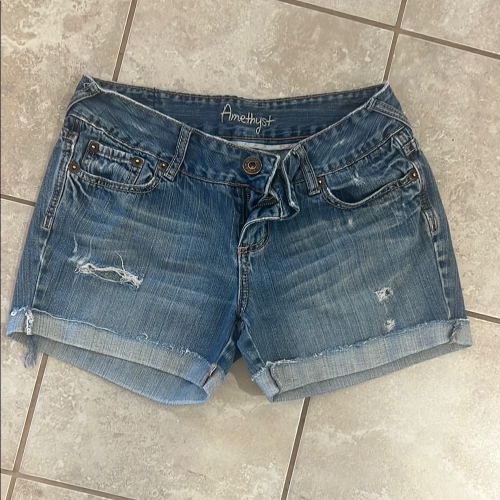 Amethyst Jeans Women's Blue Denim Shorts
